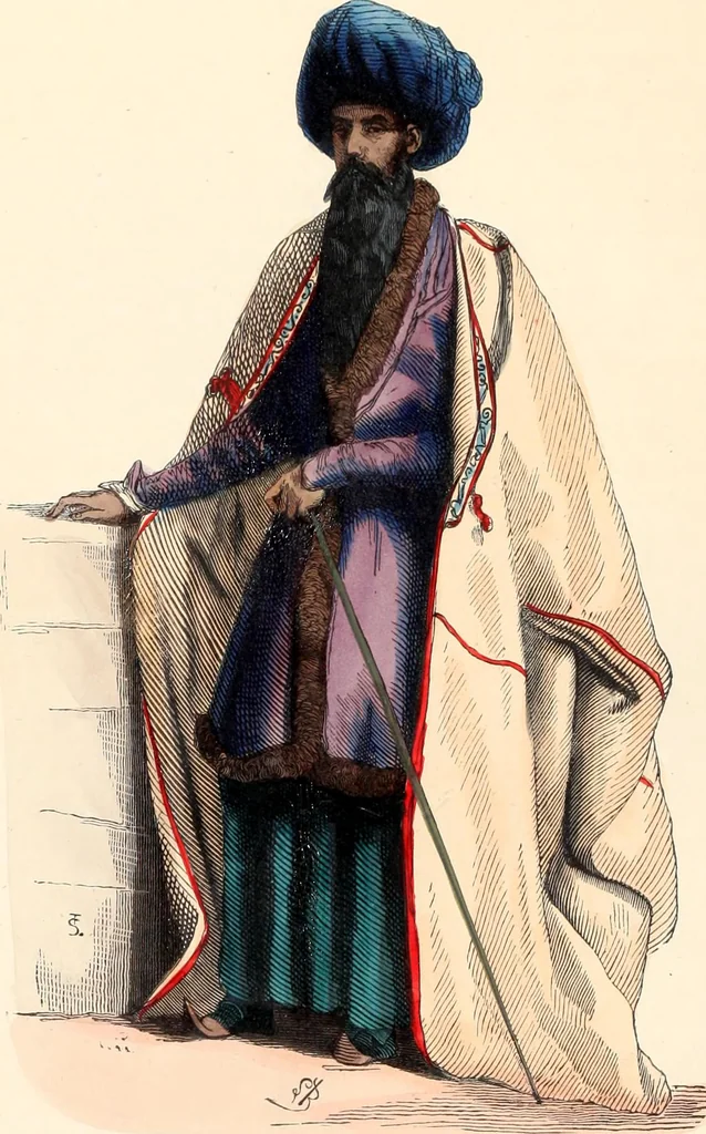 An illustration from Usi e costumi sociali, politici e religiosi di tutti i popoli del mondo : da documenti autentici e dai viaggi migliori e più recenti, 1844, leaf 565