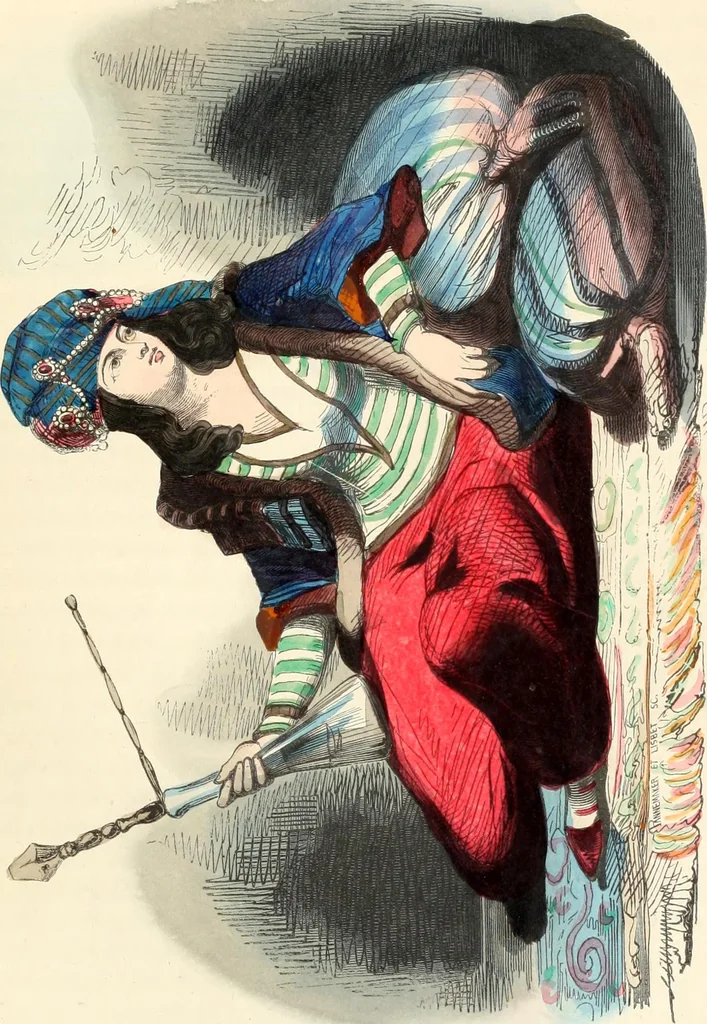 An illustration from Usi e costumi sociali, politici e religiosi di tutti i popoli del mondo : da documenti autentici e dai viaggi migliori e più recenti, 1844, leaf 574