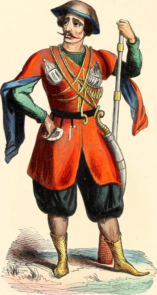 An illustration from Usi e costumi sociali, politici e religiosi di tutti i popoli del mondo : da documenti autentici e dai viaggi migliori e più recenti, 1844, leaf 597
