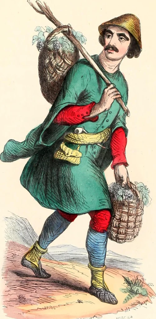 An illustration from Usi e costumi sociali, politici e religiosi di tutti i popoli del mondo : da documenti autentici e dai viaggi migliori e più recenti, 1844, leaf 599