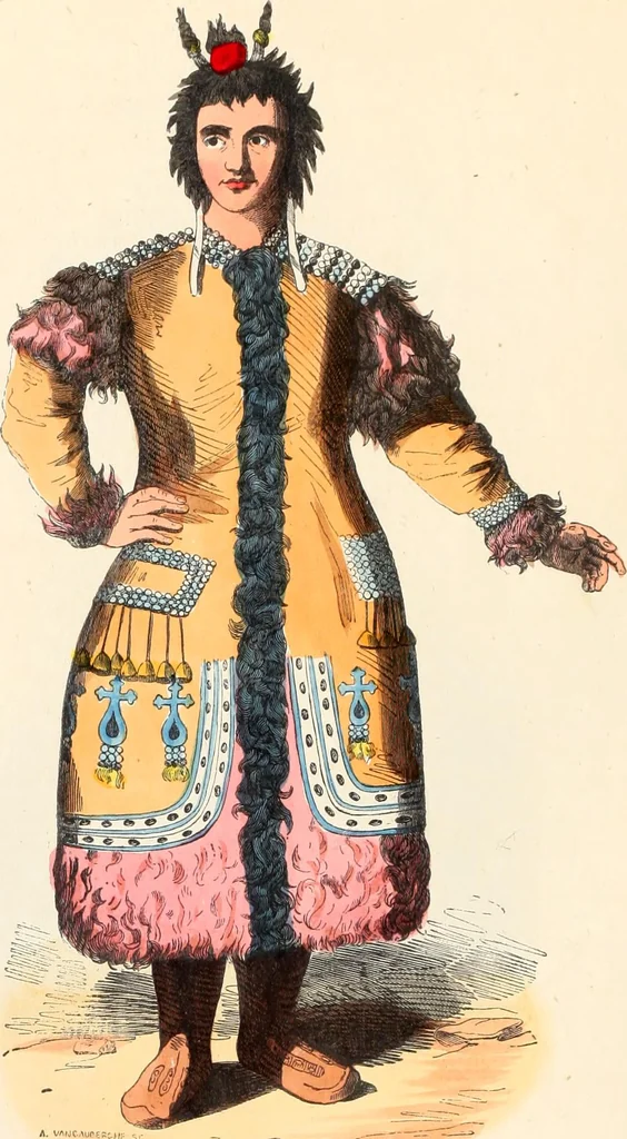 An illustration from Usi e costumi sociali, politici e religiosi di tutti i popoli del mondo : da documenti autentici e dai viaggi migliori e più recenti, 1844, leaf 652