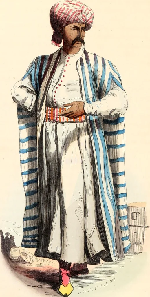An illustration from Usi e costumi sociali, politici e religiosi di tutti i popoli del mondo : da documenti autentici e dai viaggi migliori e più recenti, 1844, leaf 678