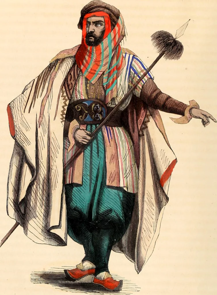 An illustration from Usi e costumi sociali, politici e religiosi di tutti i popoli del mondo : da documenti autentici e dai viaggi migliori e più recenti, 1844, leaf 714