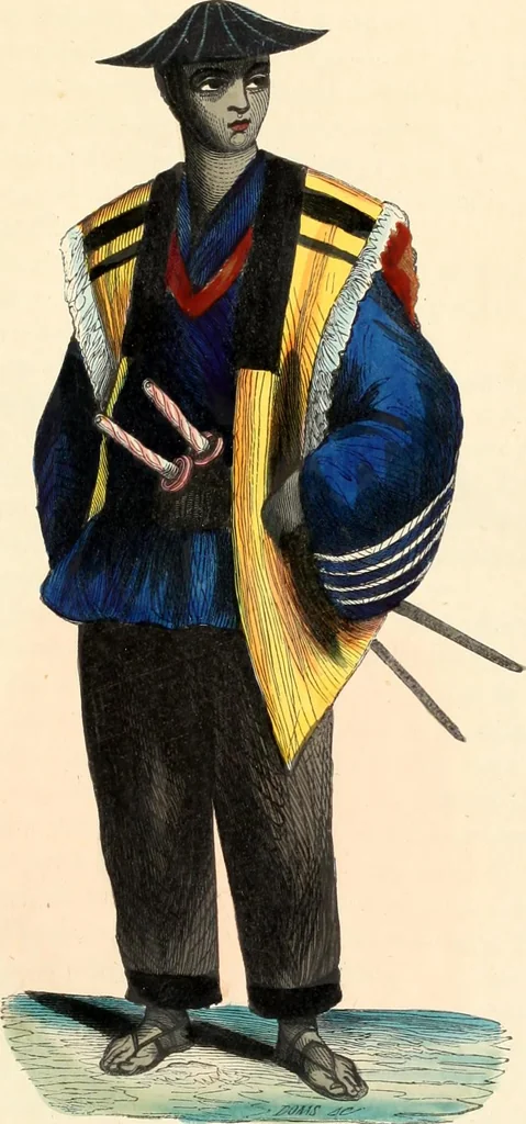 An illustration from Usi e costumi sociali, politici e religiosi di tutti i popoli del mondo : da documenti autentici e dai viaggi migliori e più recenti, 1844, leaf 785
