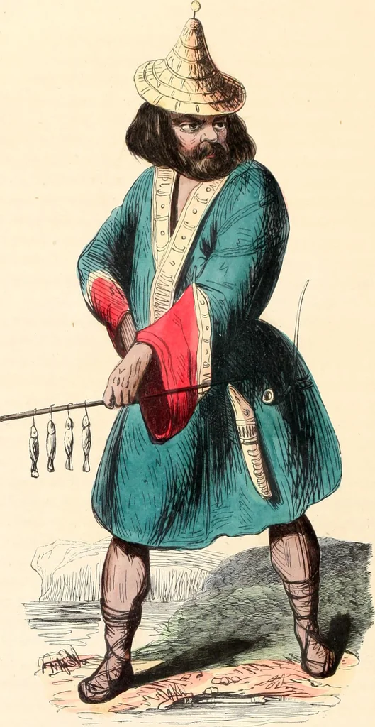 An illustration from Usi e costumi sociali, politici e religiosi di tutti i popoli del mondo : da documenti autentici e dai viaggi migliori e più recenti, 1844, leaf 814