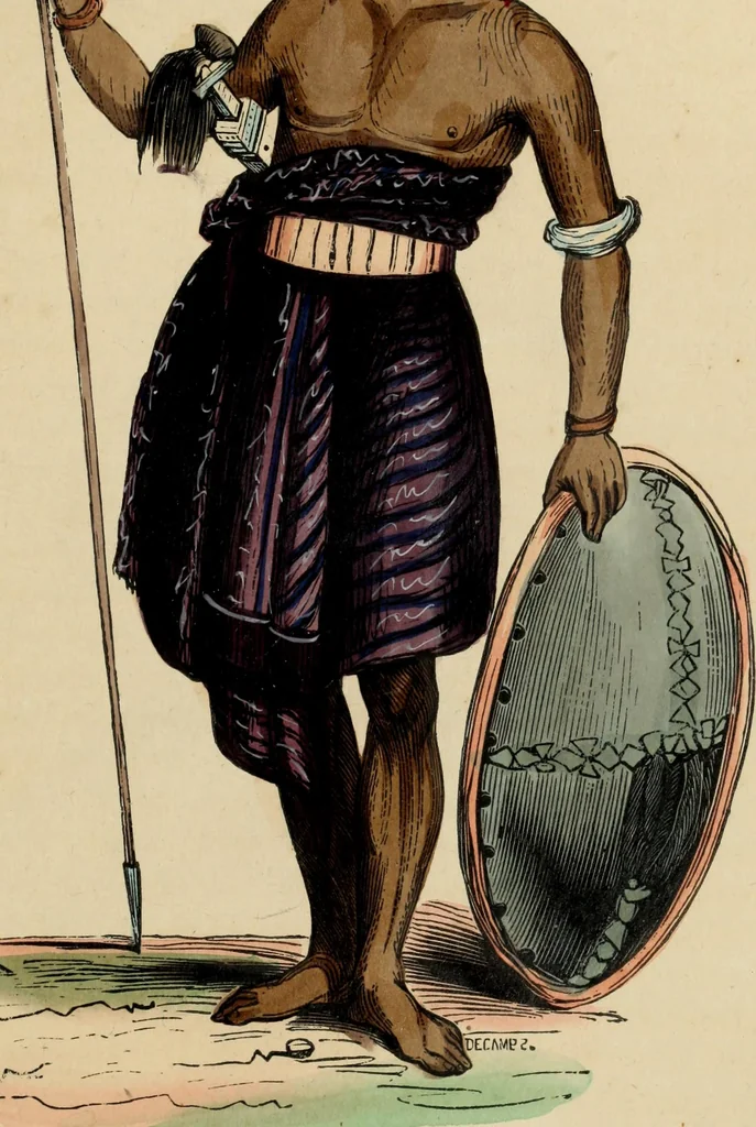 An illustration from Usi e costumi sociali, politici e religiosi di tutti i popoli del mondo : da documenti autentici e dai viaggi migliori e più recenti, 1844, leaf 176