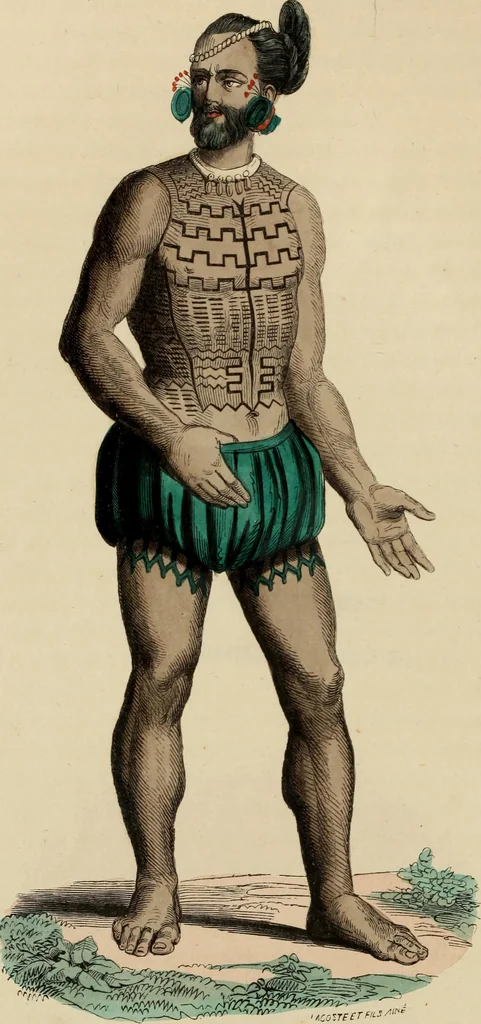 An illustration from Usi e costumi sociali, politici e religiosi di tutti i popoli del mondo : da documenti autentici e dai viaggi migliori e più recenti, 1844, leaf 281