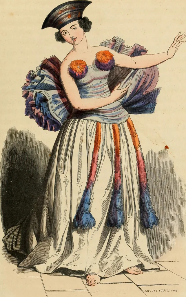 An illustration from Usi e costumi sociali, politici e religiosi di tutti i popoli del mondo : da documenti autentici e dai viaggi migliori e più recenti, 1844, leaf 316