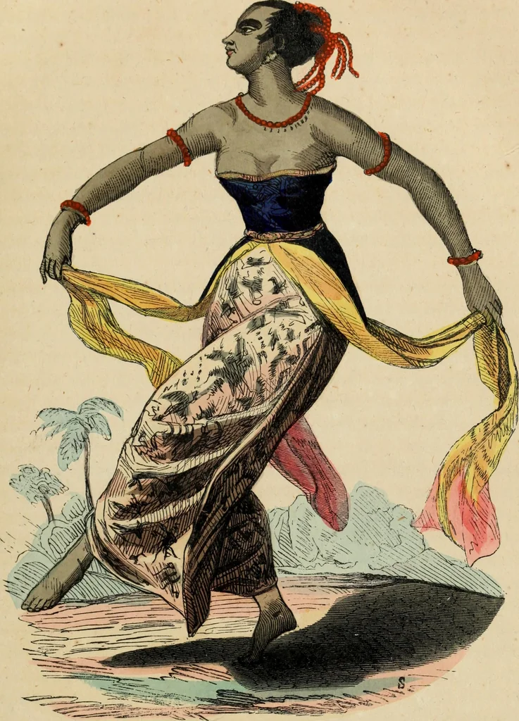 An illustration from Usi e costumi sociali, politici e religiosi di tutti i popoli del mondo : da documenti autentici e dai viaggi migliori e più recenti, 1844, leaf 34