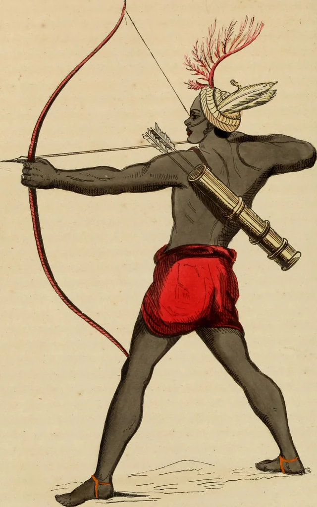 An illustration from Usi e costumi sociali, politici e religiosi di tutti i popoli del mondo : da documenti autentici e dai viaggi migliori e più recenti, 1844, leaf 357