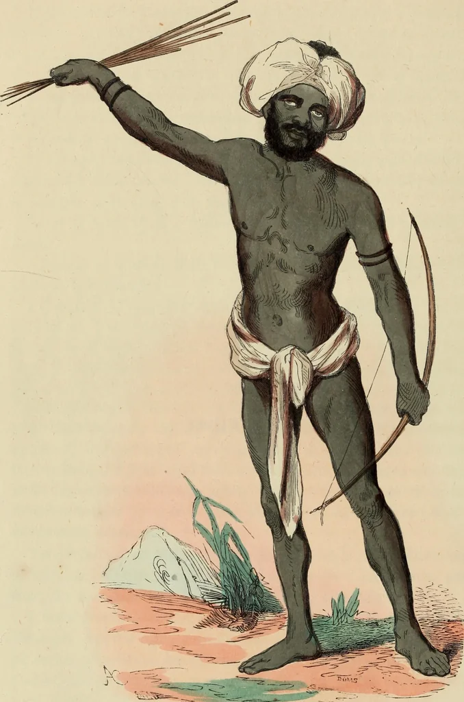 An illustration from Usi e costumi sociali, politici e religiosi di tutti i popoli del mondo : da documenti autentici e dai viaggi migliori e più recenti, 1844, leaf 495