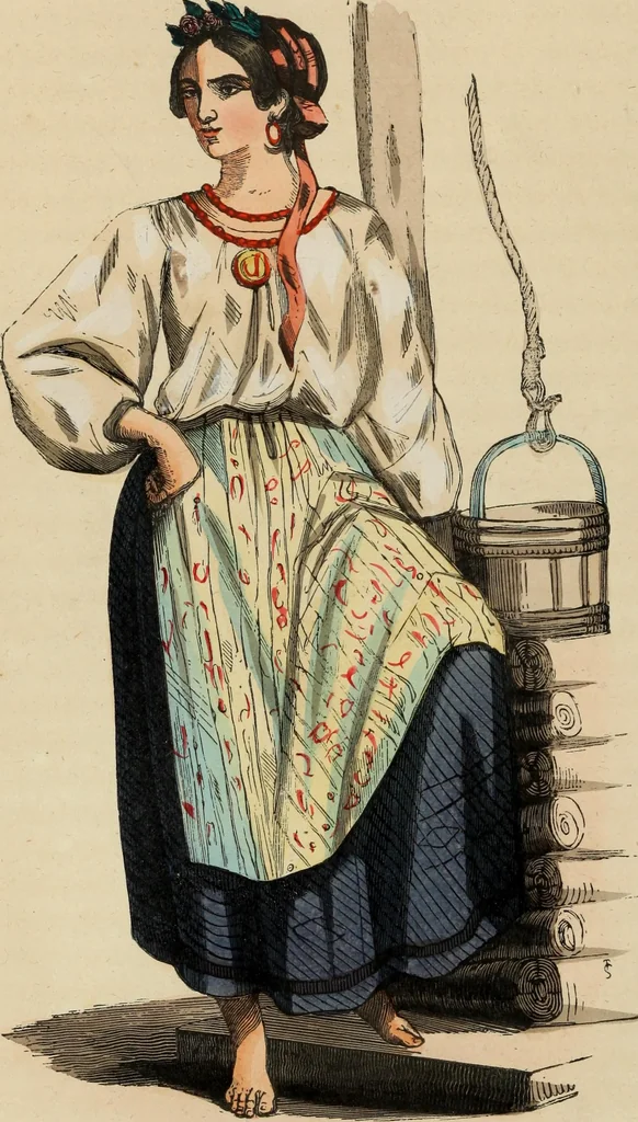 An illustration from Usi e costumi sociali, politici e religiosi di tutti i popoli del mondo : da documenti autentici e dai viaggi migliori e più recenti, 1844, leaf 129