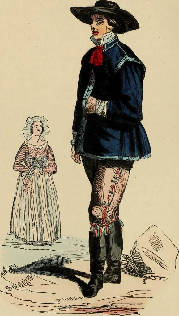 An illustration from Usi e costumi sociali, politici e religiosi di tutti i popoli del mondo : da documenti autentici e dai viaggi migliori e più recenti, 1844, leaf 221