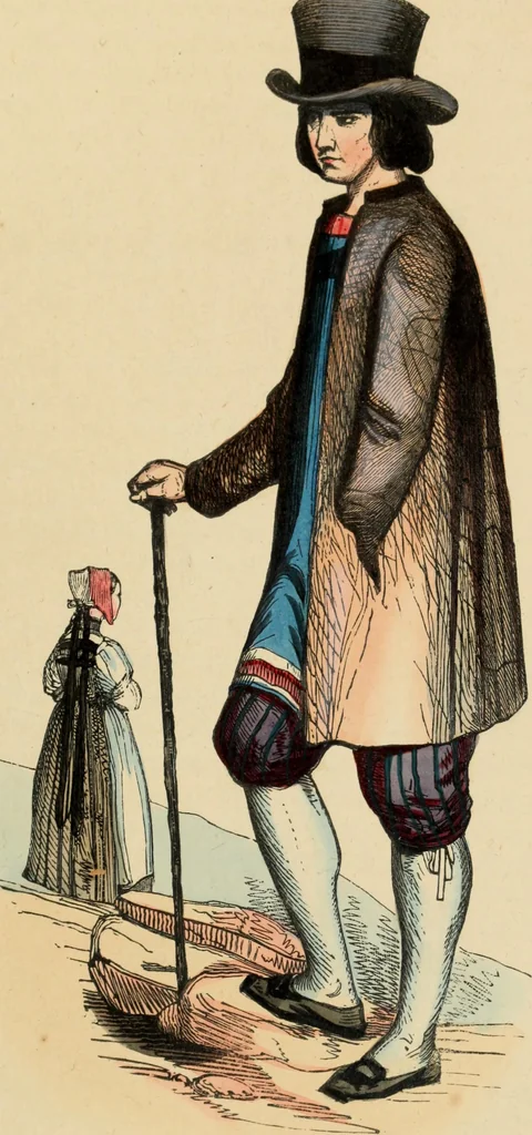 An illustration from Usi e costumi sociali, politici e religiosi di tutti i popoli del mondo : da documenti autentici e dai viaggi migliori e più recenti, 1844, leaf 256
