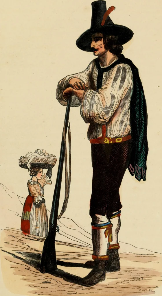 An illustration from Usi e costumi sociali, politici e religiosi di tutti i popoli del mondo : da documenti autentici e dai viaggi migliori e più recenti, 1844, leaf 302
