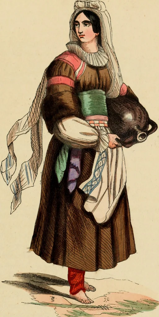 An illustration from Usi e costumi sociali, politici e religiosi di tutti i popoli del mondo : da documenti autentici e dai viaggi migliori e più recenti, 1844, leaf 354