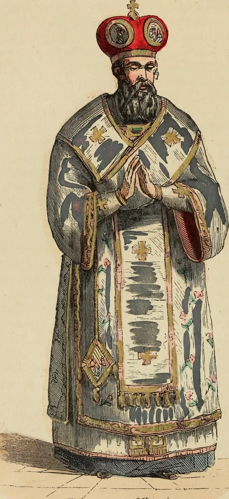 An illustration from Usi e costumi sociali, politici e religiosi di tutti i popoli del mondo : da documenti autentici e dai viaggi migliori e più recenti, 1844, leaf 45