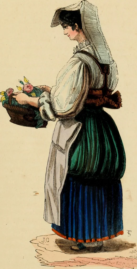 An illustration from Usi e costumi sociali, politici e religiosi di tutti i popoli del mondo : da documenti autentici e dai viaggi migliori e più recenti, 1844, leaf 456