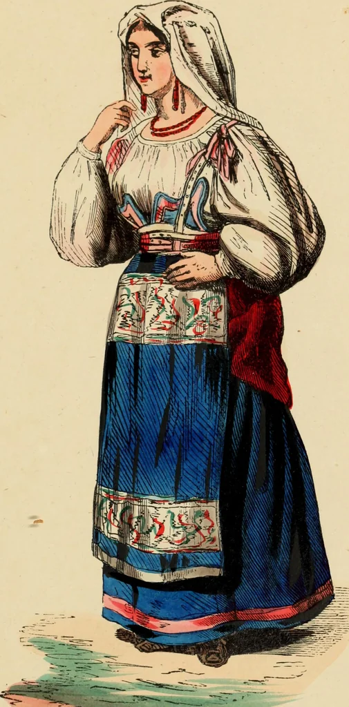 An illustration from Usi e costumi sociali, politici e religiosi di tutti i popoli del mondo : da documenti autentici e dai viaggi migliori e più recenti, 1844, leaf 458