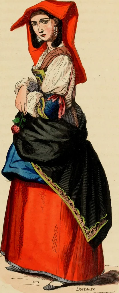 An illustration from Usi e costumi sociali, politici e religiosi di tutti i popoli del mondo : da documenti autentici e dai viaggi migliori e più recenti, 1844, leaf 468
