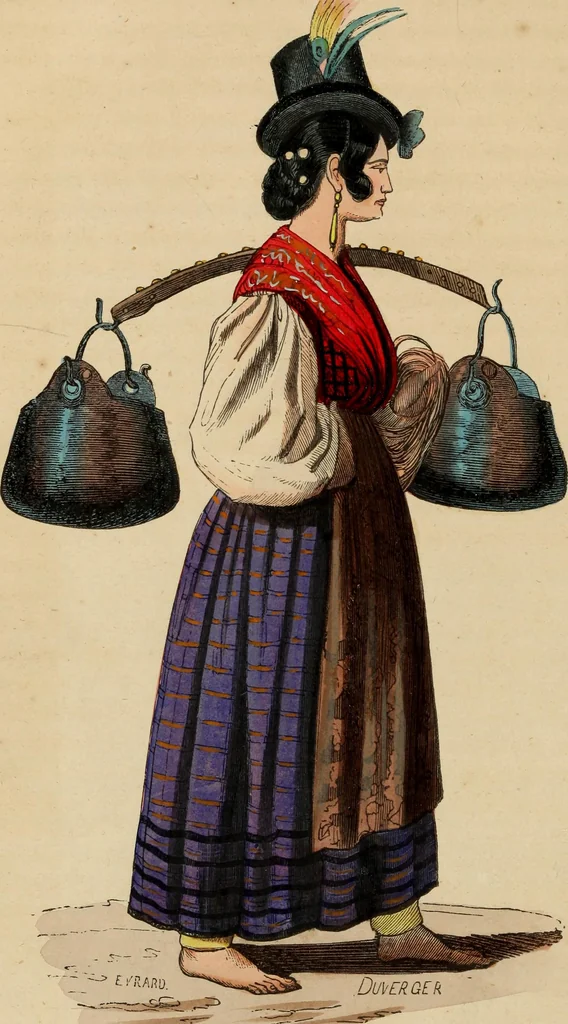 An illustration from Usi e costumi sociali, politici e religiosi di tutti i popoli del mondo : da documenti autentici e dai viaggi migliori e più recenti, 1844, leaf 477
