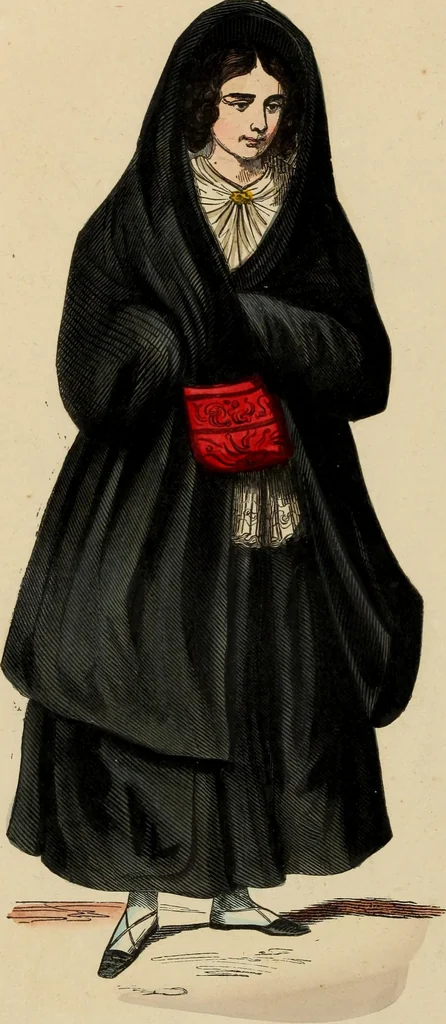 An illustration from Usi e costumi sociali, politici e religiosi di tutti i popoli del mondo : da documenti autentici e dai viaggi migliori e più recenti, 1844, leaf 533