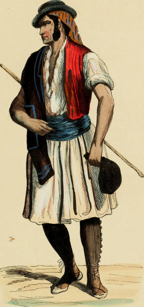 An illustration from Usi e costumi sociali, politici e religiosi di tutti i popoli del mondo : da documenti autentici e dai viaggi migliori e più recenti, 1844, leaf 544