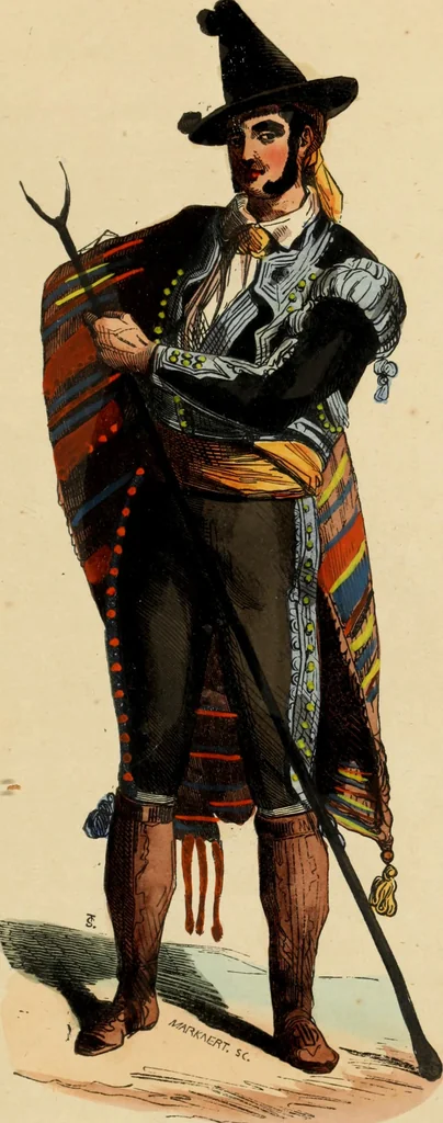 An illustration from Usi e costumi sociali, politici e religiosi di tutti i popoli del mondo : da documenti autentici e dai viaggi migliori e più recenti, 1844, leaf 560
