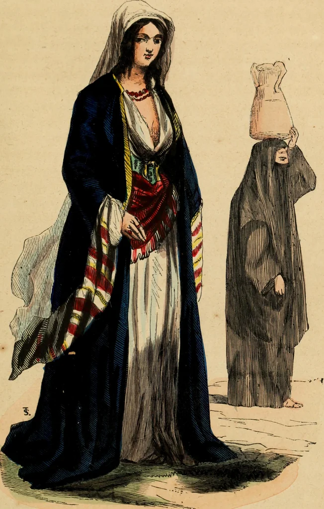 An illustration from Usi e costumi sociali, politici e religiosi di tutti i popoli del mondo : da documenti autentici e dai viaggi migliori e più recenti, 1844, leaf 580
