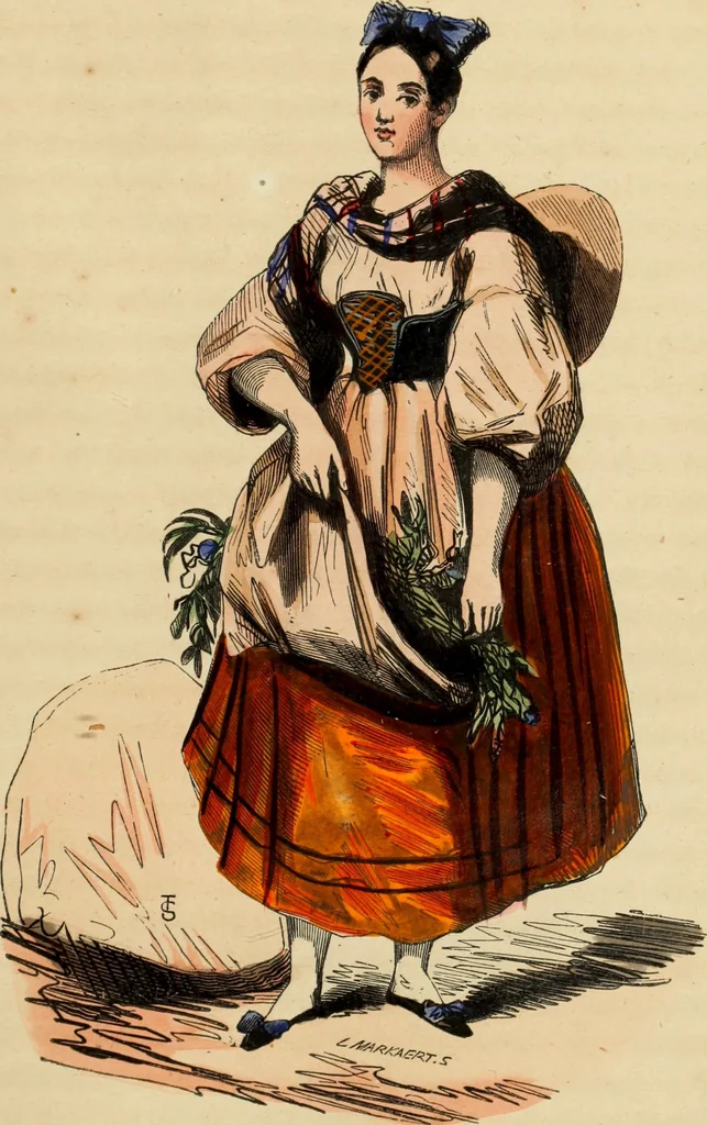 An illustration from Usi e costumi sociali, politici e religiosi di tutti i popoli del mondo : da documenti autentici e dai viaggi migliori e più recenti, 1844, leaf 616