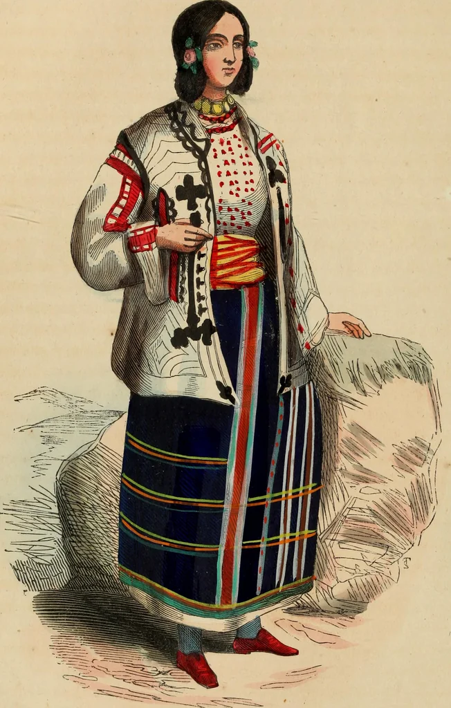 An illustration from Usi e costumi sociali, politici e religiosi di tutti i popoli del mondo : da documenti autentici e dai viaggi migliori e più recenti, 1844, leaf 65