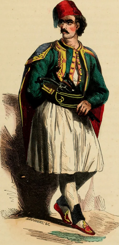 An illustration from Usi e costumi sociali, politici e religiosi di tutti i popoli del mondo : da documenti autentici e dai viaggi migliori e più recenti, 1844, leaf 74