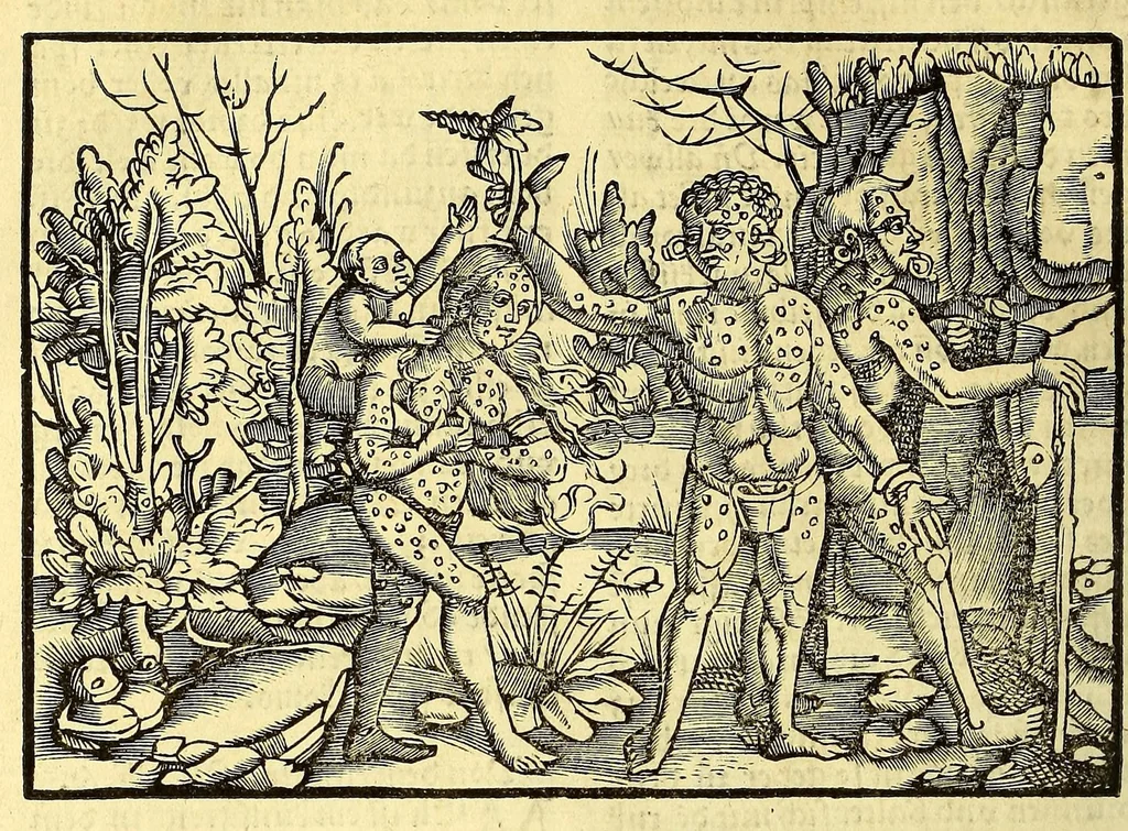 An illustration from Uslegung der Mercarthen oder Cartha marina : darin man sehen mag, wo einer in der wellt sey, vnd wo ein yetlich Landt, Wasser, vnd Stadt gelegen ist. Das alles in dem Büchlin zůfinden, 1527, leaf 42