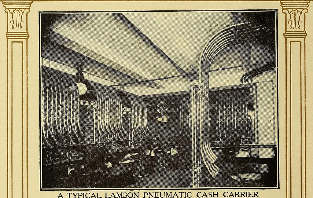 An illustration from U.S. Mail by pneumatic tube, 1904, leaf 10