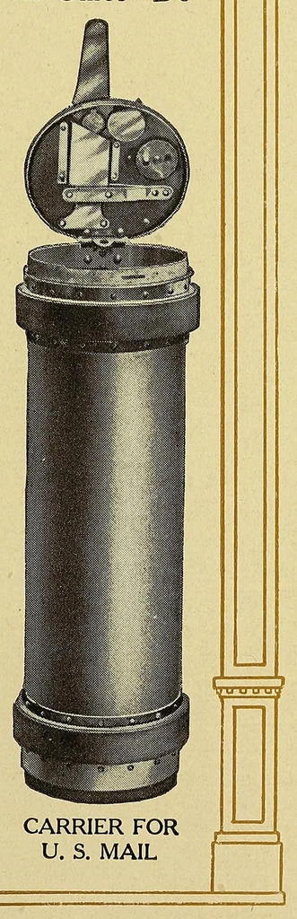 An illustration from U.S. Mail by pneumatic tube, 1904, leaf 3
