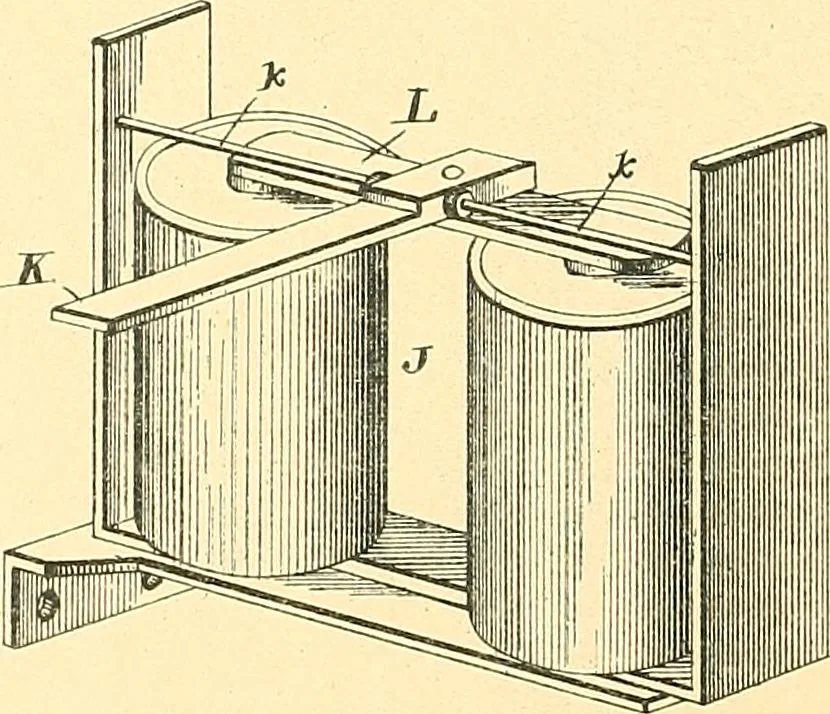 An illustration from U.S. patents covering time keeping mechanisms, 1892, leaf 359
