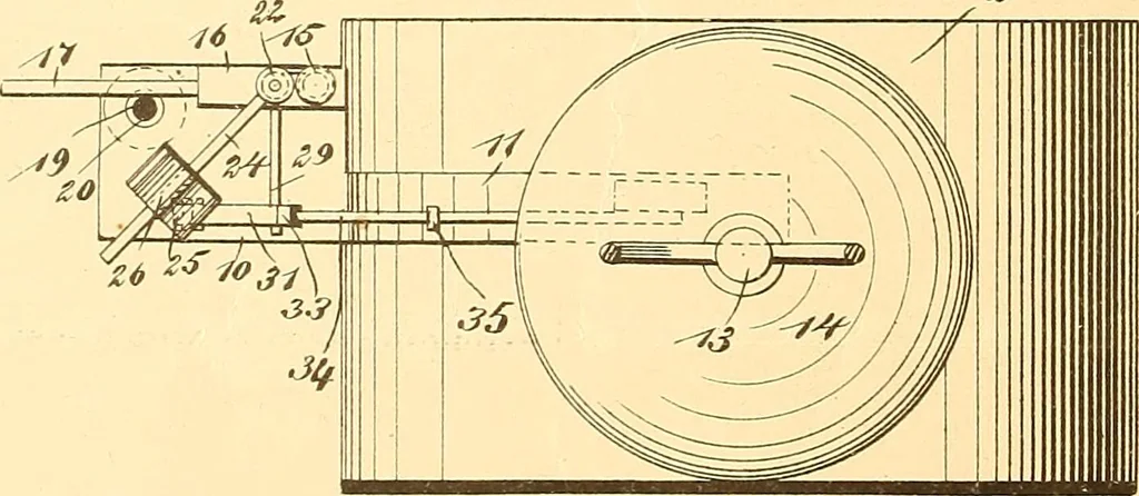 An illustration from U.S. patents covering time keeping mechanisms, 1892, leaf 511