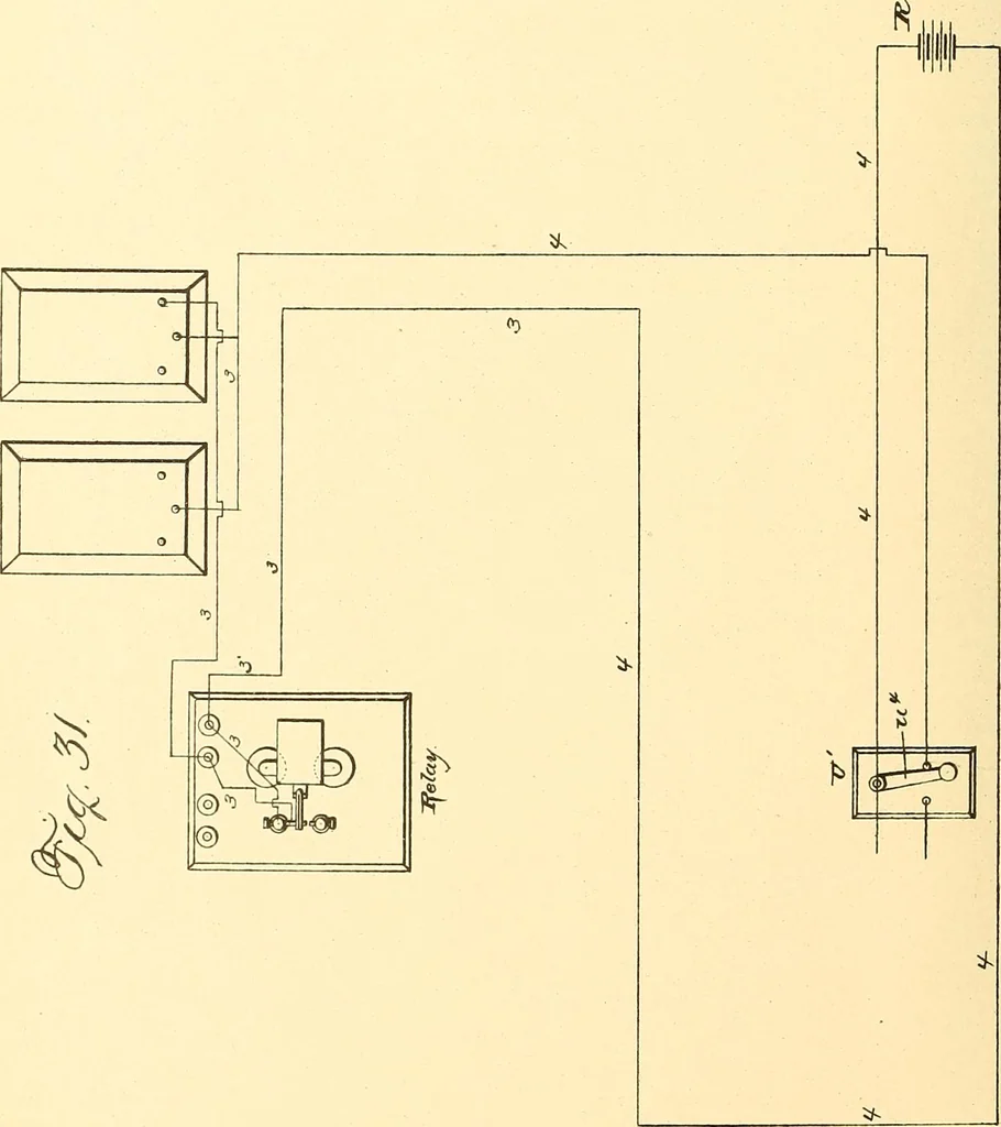 An illustration from U.S. patents covering time keeping mechanisms, 1892, leaf 561