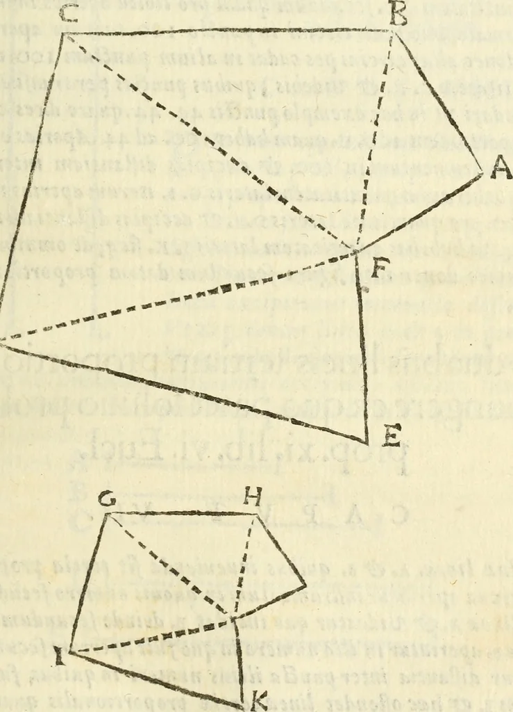 An illustration from Usus et Fabrica Circini Cuiusdam Proportionis, 1655, leaf 38