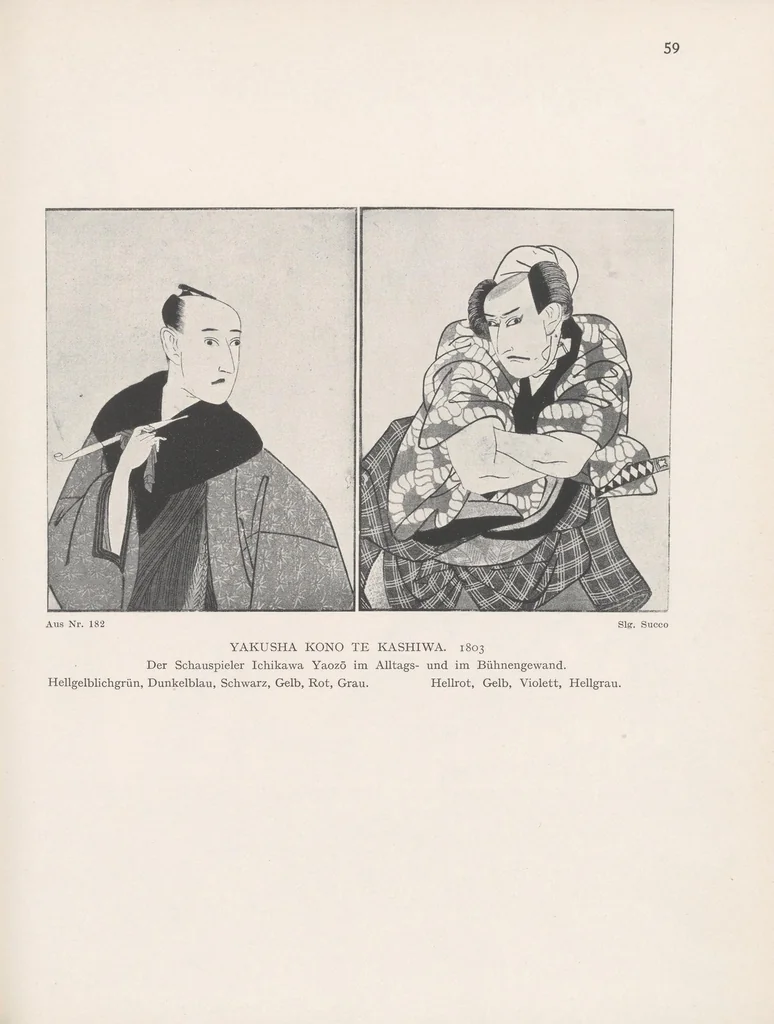 An illustration from Utagawa Toyokuni und seine Zeit, 1913, leaf 309
