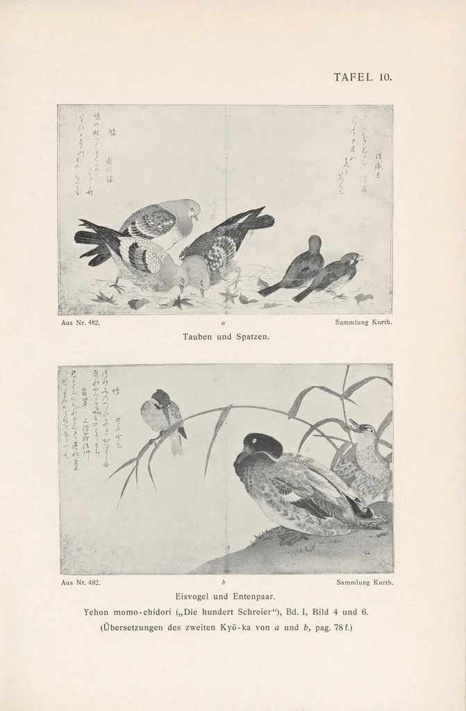 An illustration from Utamaro, 1907, leaf 139