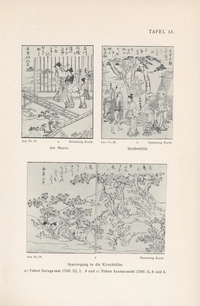 An illustration from Utamaro, 1907, leaf 169