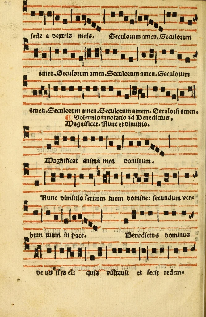 An illustration from Utilissime musicales regule necessitate plaini cantus simplicis contrapuncti: rerum factarum tonozum vsualium: nec non artis accentuandi tam speculatiue practice: accriori lima mundate, 1526, leaf 50