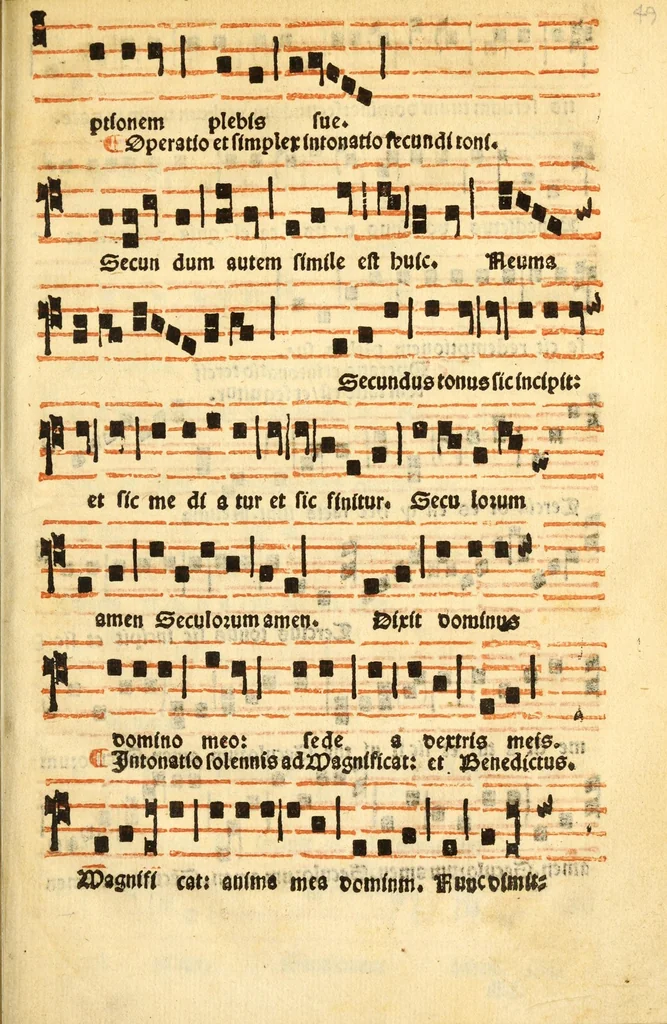 An illustration from Utilissime musicales regule necessitate plaini cantus simplicis contrapuncti: rerum factarum tonozum vsualium: nec non artis accentuandi tam speculatiue practice: accriori lima mundate, 1526, leaf 51