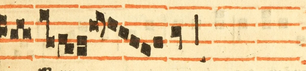 An illustration from Utilissime musicales regule necessitate plaini cantus simplicis contrapuncti: rerum factarum tonozum vsualium: nec non artis accentuandi tam speculatiue practice: accriori lima mundate, 1526, leaf 53