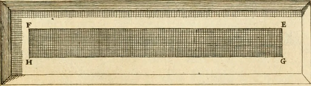 An illustration from Utilissimo trattato dell'acque correnti : diviso in tre libri : nel quale si notificano le misure, ed esperienze di esse : i giuochi, e scherzi, li quali per mezzo dell'aria, e del fuoco, vengono operati dall'acqua : con diversi necessarii ammaestramenti intorno al modo di far condotti, fistole, bottini, ed altro, per condurre l'acque ne' luoghi destinati : con una esatta notizia di tutto quello, ch'è stato operato intorno alla conduttura dell' acqua di Bracciano, 1696, leaf 102
