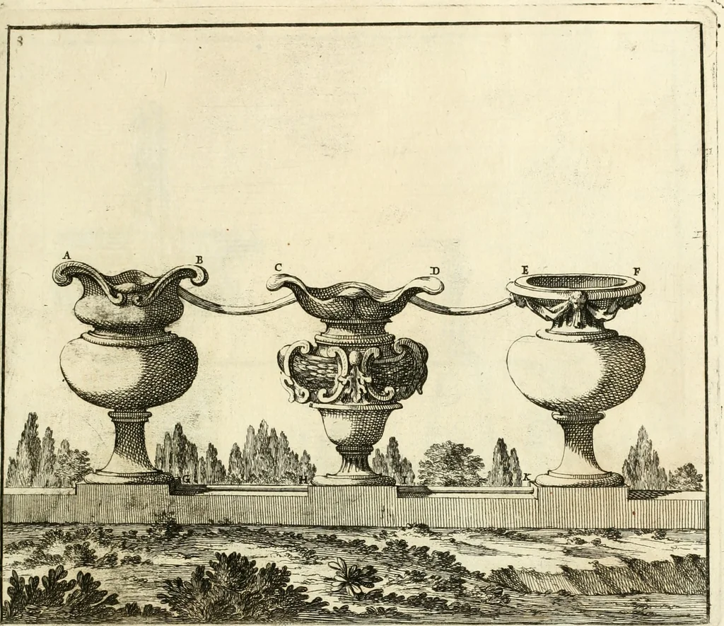 An illustration from Utilissimo trattato dell'acque correnti : diviso in tre libri : nel quale si notificano le misure, ed esperienze di esse : i giuochi, e scherzi, li quali per mezzo dell'aria, e del fuoco, vengono operati dall'acqua : con diversi necessarii ammaestramenti intorno al modo di far condotti, fistole, bottini, ed altro, per condurre l'acque ne' luoghi destinati : con una esatta notizia di tutto quello, ch'è stato operato intorno alla conduttura dell' acqua di Bracciano, 1696, leaf 122