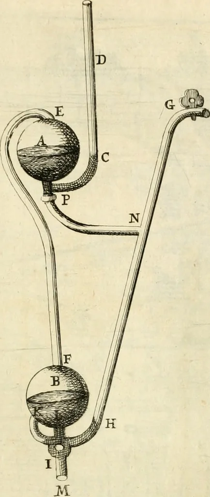An illustration from Utilissimo trattato dell'acque correnti : diviso in tre libri : nel quale si notificano le misure, ed esperienze di esse : i giuochi, e scherzi, li quali per mezzo dell'aria, e del fuoco, vengono operati dall'acqua : con diversi necessarii ammaestramenti intorno al modo di far condotti, fistole, bottini, ed altro, per condurre l'acque ne' luoghi destinati : con una esatta notizia di tutto quello, ch'è stato operato intorno alla conduttura dell' acqua di Bracciano, 1696, leaf 180