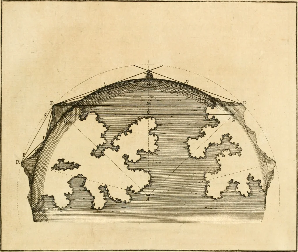 An illustration from Utilissimo trattato dell'acque correnti : diviso in tre libri : nel quale si notificano le misure, ed esperienze di esse : i giuochi, e scherzi, li quali per mezzo dell'aria, e del fuoco, vengono operati dall'acqua : con diversi necessarii ammaestramenti intorno al modo di far condotti, fistole, bottini, ed altro, per condurre l'acque ne' luoghi destinati : con una esatta notizia di tutto quello, ch'è stato operato intorno alla conduttura dell' acqua di Bracciano, 1696, leaf 30