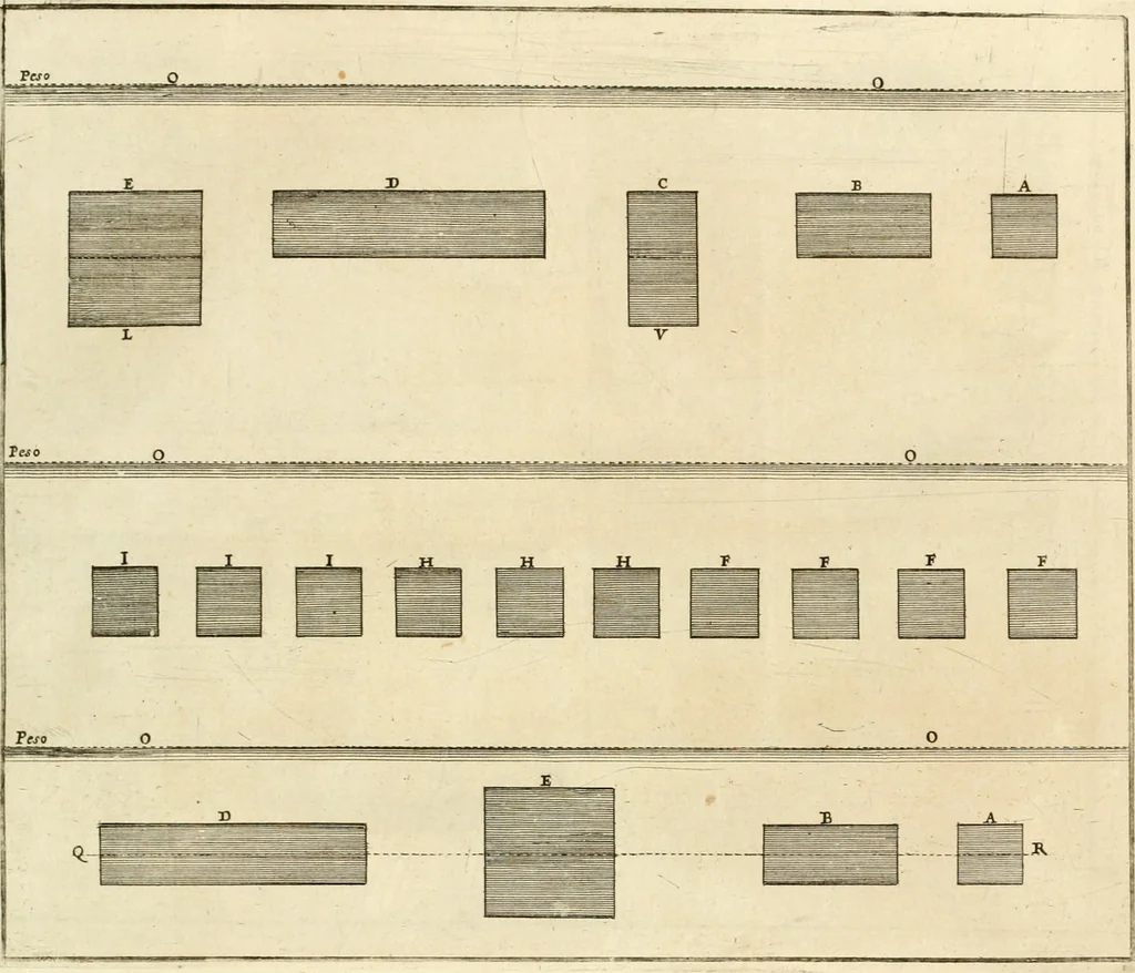 An illustration from Utilissimo trattato dell'acque correnti : diviso in tre libri : nel quale si notificano le misure, ed esperienze di esse : i giuochi, e scherzi, li quali per mezzo dell'aria, e del fuoco, vengono operati dall'acqua : con diversi necessarii ammaestramenti intorno al modo di far condotti, fistole, bottini, ed altro, per condurre l'acque ne' luoghi destinati : con una esatta notizia di tutto quello, ch'è stato operato intorno alla conduttura dell' acqua di Bracciano, 1696, leaf 80